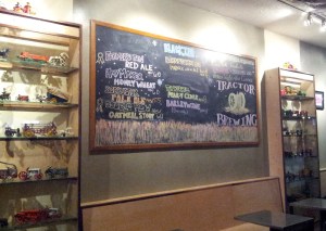 The best place to grab a pint in Nob Hill is Tractor's tap room. 