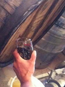 Stoutmeister did not take a picture of the new Pivotal IPA, but Erin did take this pic of Rod pouring the Preacher's Share Imperial Stout.