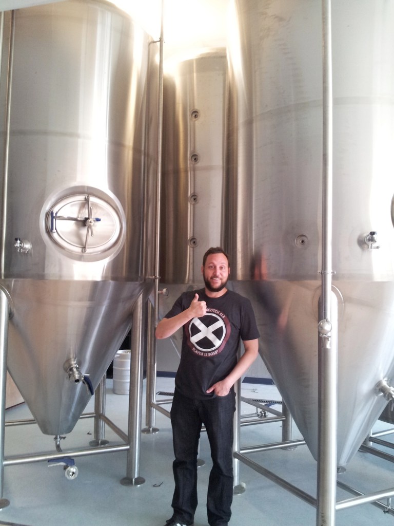 Bosque co-owner Gabe Jensen gives thumbs up to the new brewing bills that passed through the state legislature. 