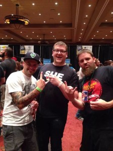 A good time was had by all, including Dr. Brews Banner, left, Crew correspondent Adam Auden, center, and Franz Solo himself.