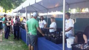 The lines were nice and short at the festival. 