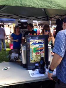 Marble's tent was a popular spot for beer lovers.