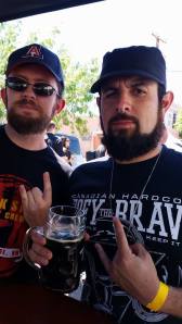 Yes, we wore black to an outdoor beer festival. 