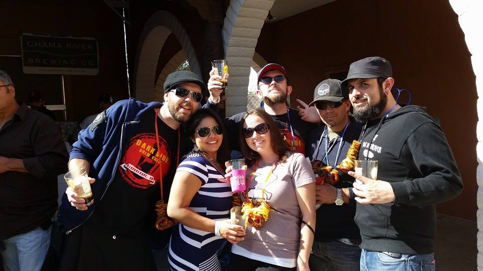 Brandon, far right, and Stoutmeister, in the back, found plenty of time for shenanigans with their friends.