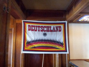 Just in case you didn't get the German theme.