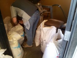 We filled the mill room, that's for sure. Sorry for the butt shot, Brady.