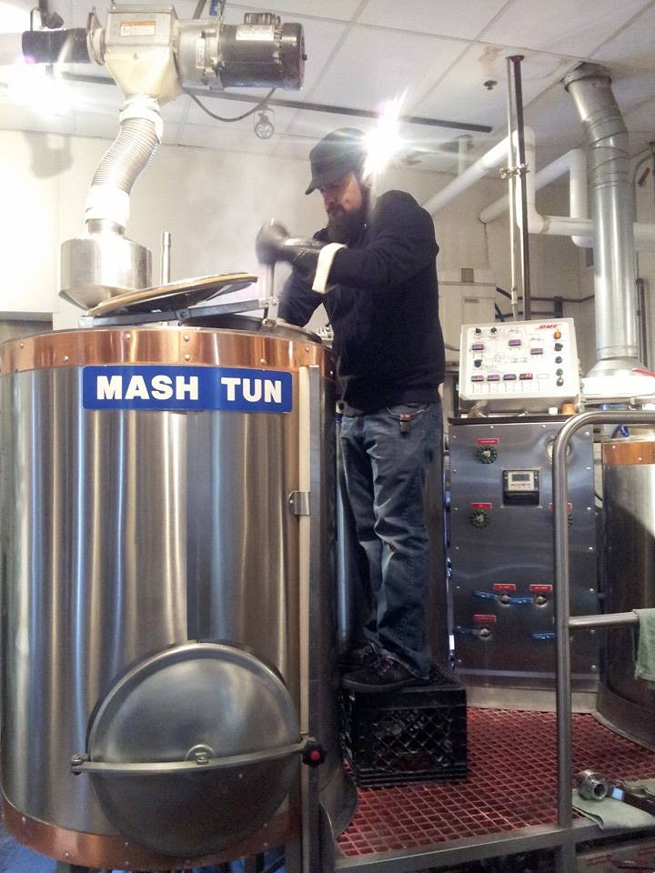 Brandon mashes in some pretty thick stuff. How thick? See next photo.