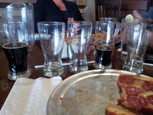 Pizza and beer. All the goodness a beer writer needs. 