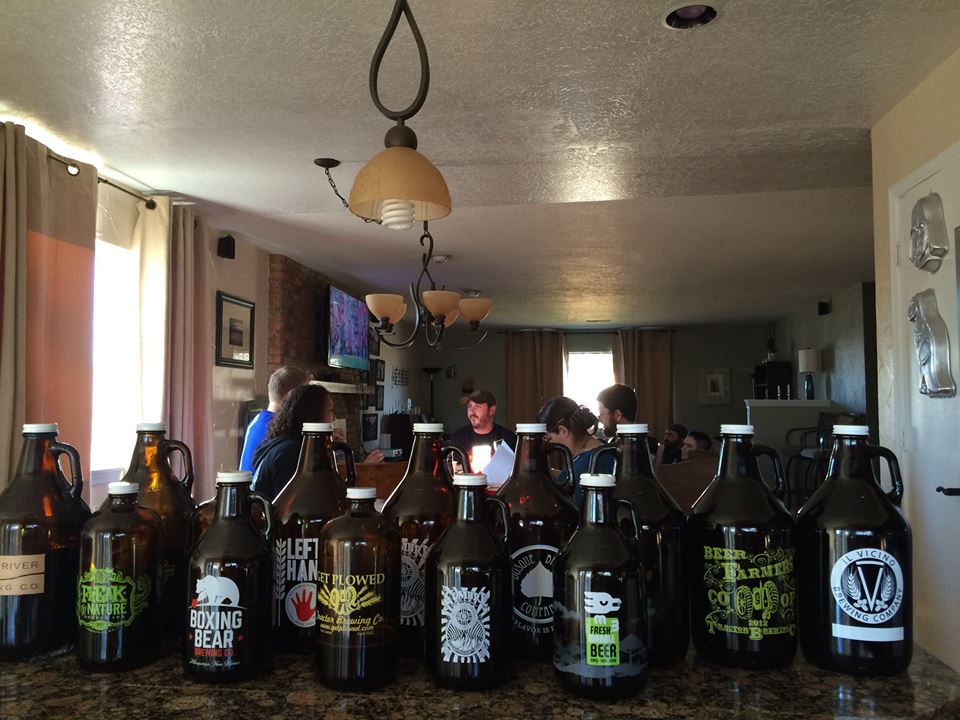 The growlers were filled with care, in hopes that a stout challenge victory would soon be there.