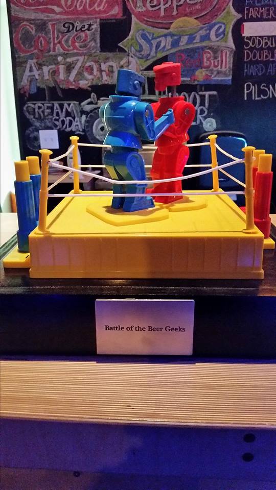 You gotta admit, Tractor hit it out of the park with this trophy for Battle of the Beer Geeks. Much like the IPA Challenge trophy, it will travel to the home(s) of the winning beer group every year.