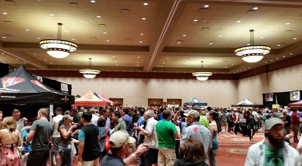 The crowd was bustling at Blues & Brews, but it was a happy pack of beer drinkers.