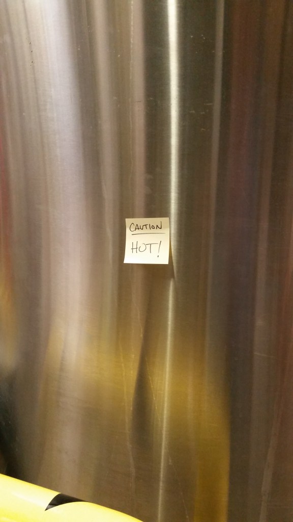 Safety first around the hot liquor tank!