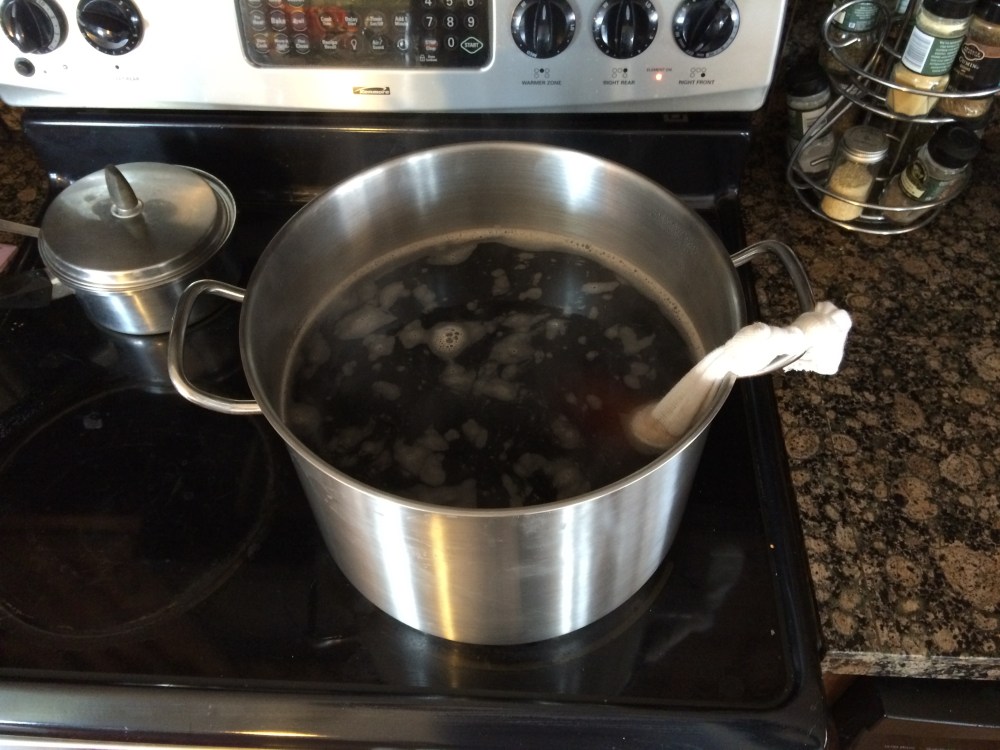 The dunkelweizen in its infancy.