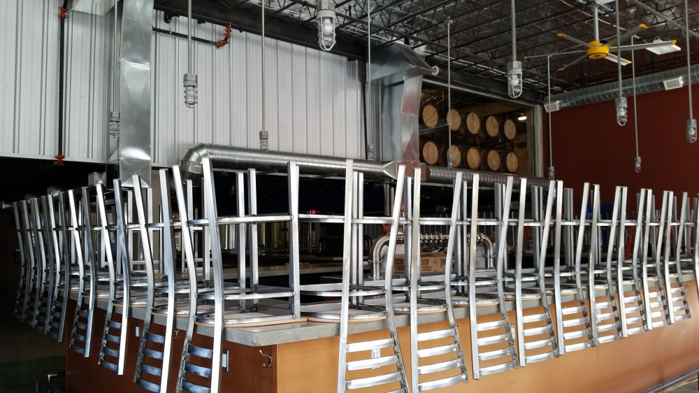 The bar area setup is tremendous. At one point, Ty said they fit 280 people in the area.