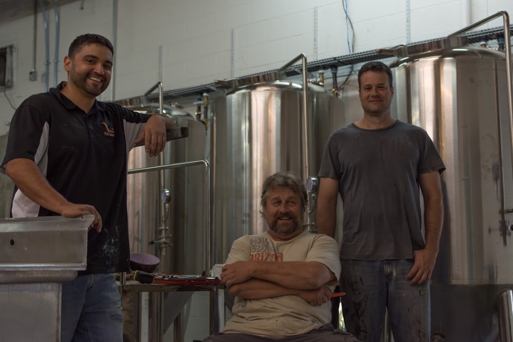 The gentlemen working hard to get the joint up and running.