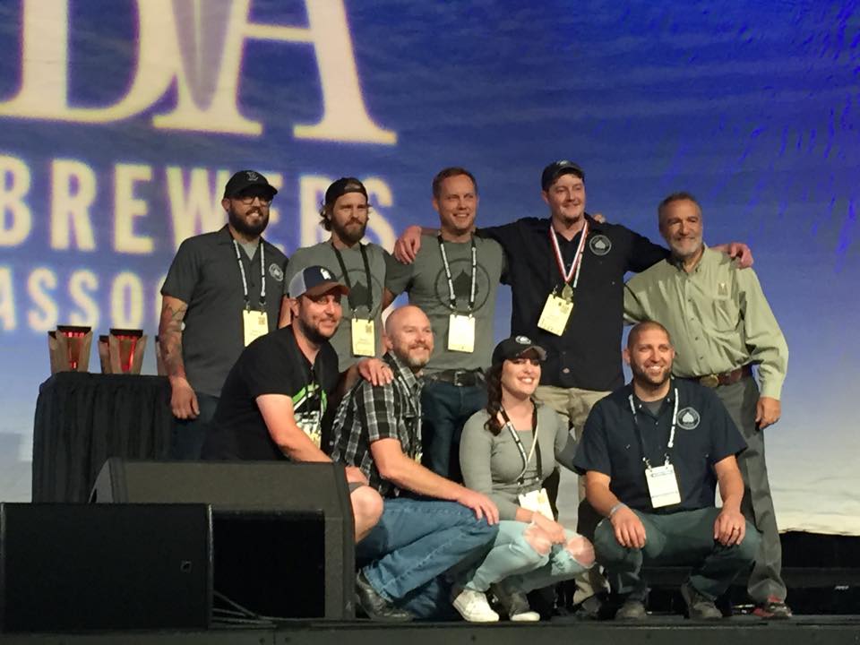 The Bosque team was all smiles after earning their first gold medal for Acequia IPA. (All photos courtesy of the NM Brewers Guild)