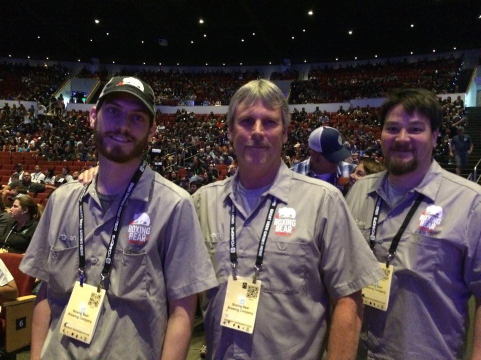 The Boxing Bear team, minus head brewer Justin Hamilton (home with his new baby), picked up their first medal. 