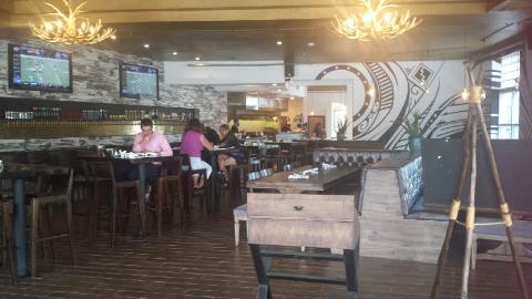 The interior is quite swanky.