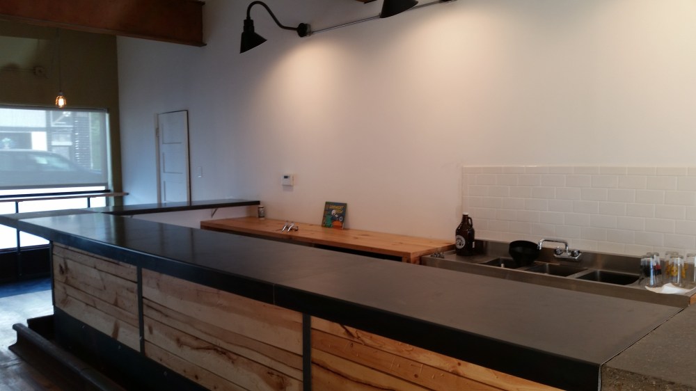 The bar is nearly ready to go. 