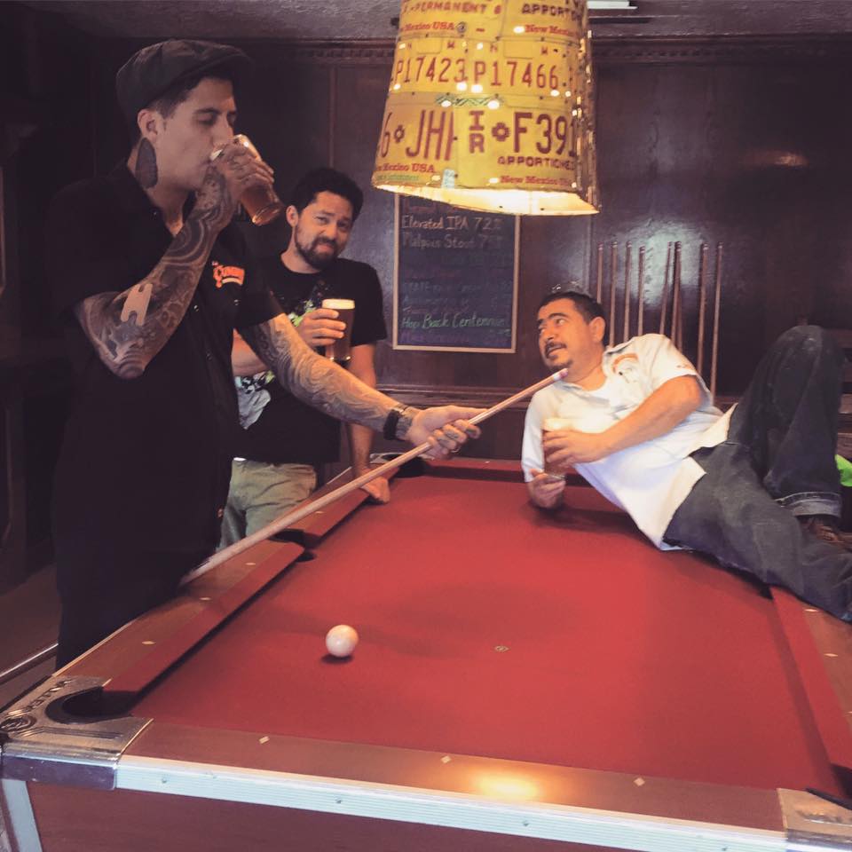 Daniel Jaramillo, right, is not laying down on the job, he is just getting a new title, which in turn means La Cumbre needs a new head brewer. (Photo courtesy of La Cumbre's Facebook page)