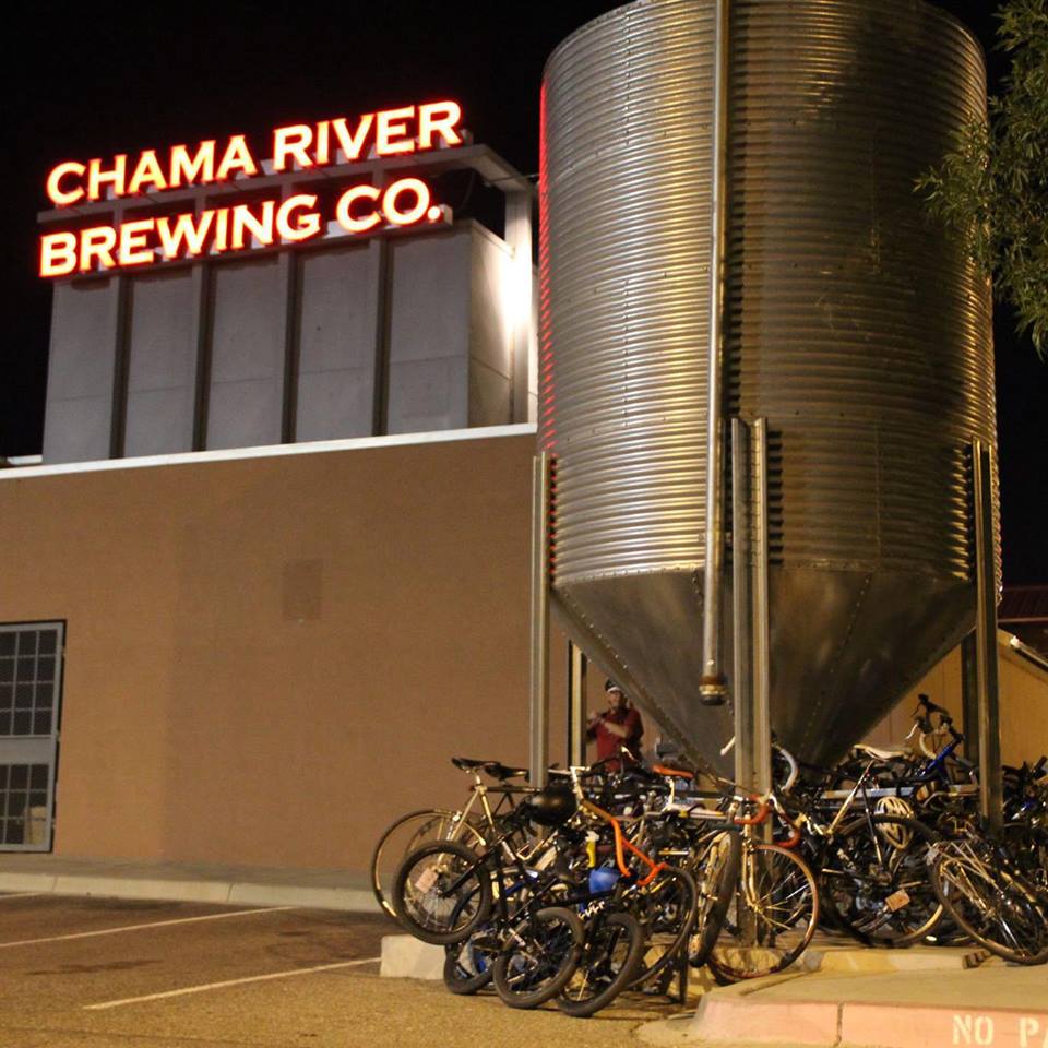 If they can stuff that many bicycles under the grain silo, surely they can find more room inside for barrels. (Photo courtesy of Chama River)