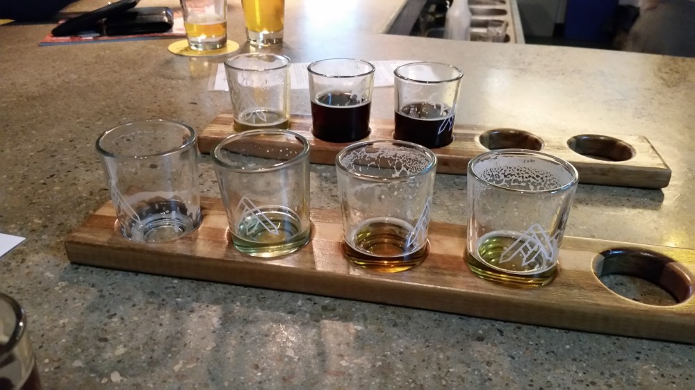 You know it's the end of the night when your picture of the last place is a mostly wiped-out flight.