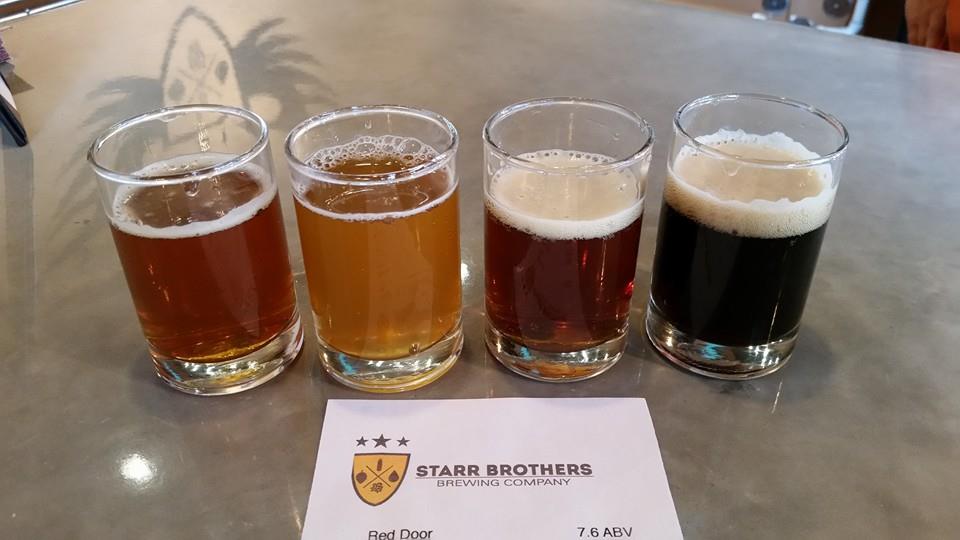 From left, Thunderr Ale, Starrstruck IPA, Red Zepplin, Lampshade Porter.