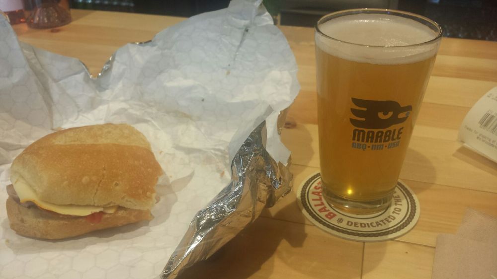 You can eat at the bar, too.