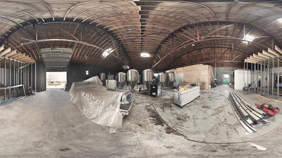 Construction continues at Dialogue Brewing near downtown. (Photo courtesy of Dialogue Brewing)