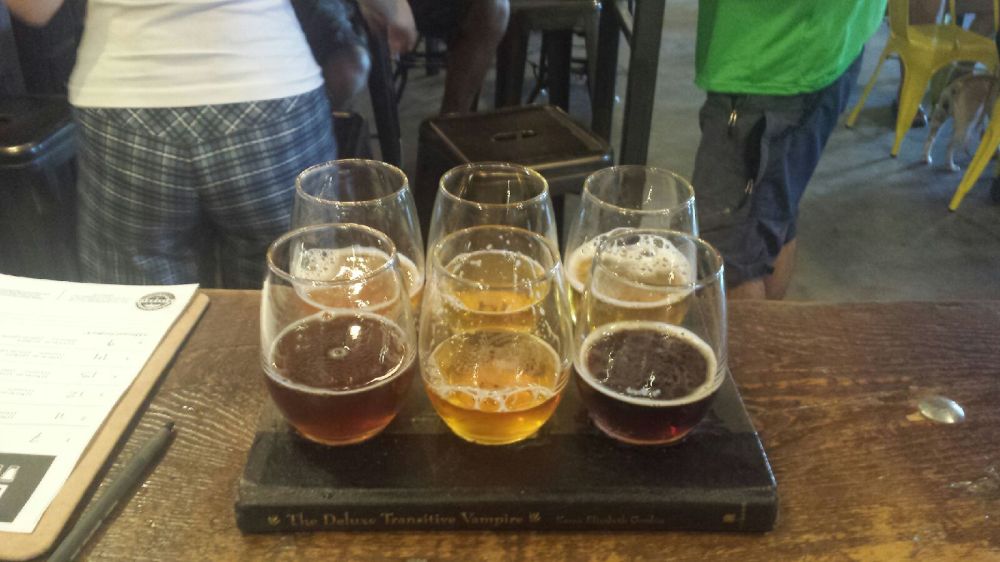 Who says books are just for reading? At Historic Brewing in Flagstaff, they have another key role.