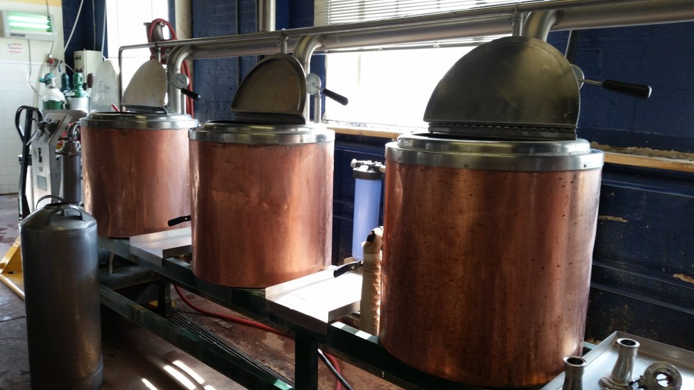 This old home-brewing equipment is now for sale. Interested? Contact Santa Fe Dining. (We're serious, do it!)