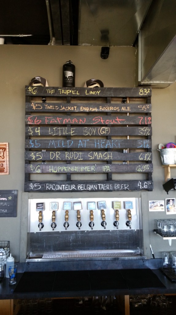 The current selection of beers at BRB.