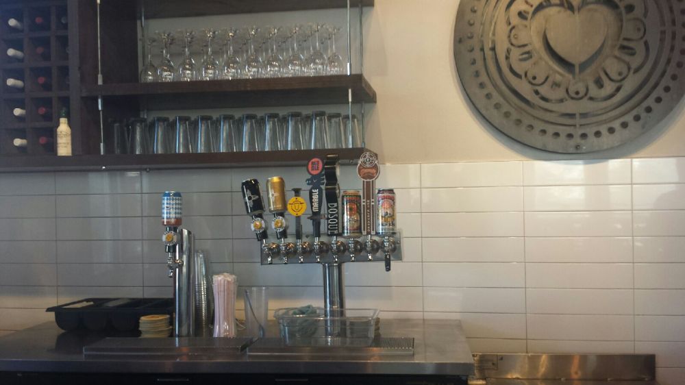 The taps at Amore's downtown location are all local.