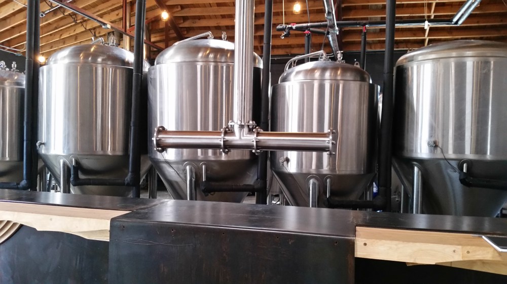 The drop-down draft tower was just installed last week.