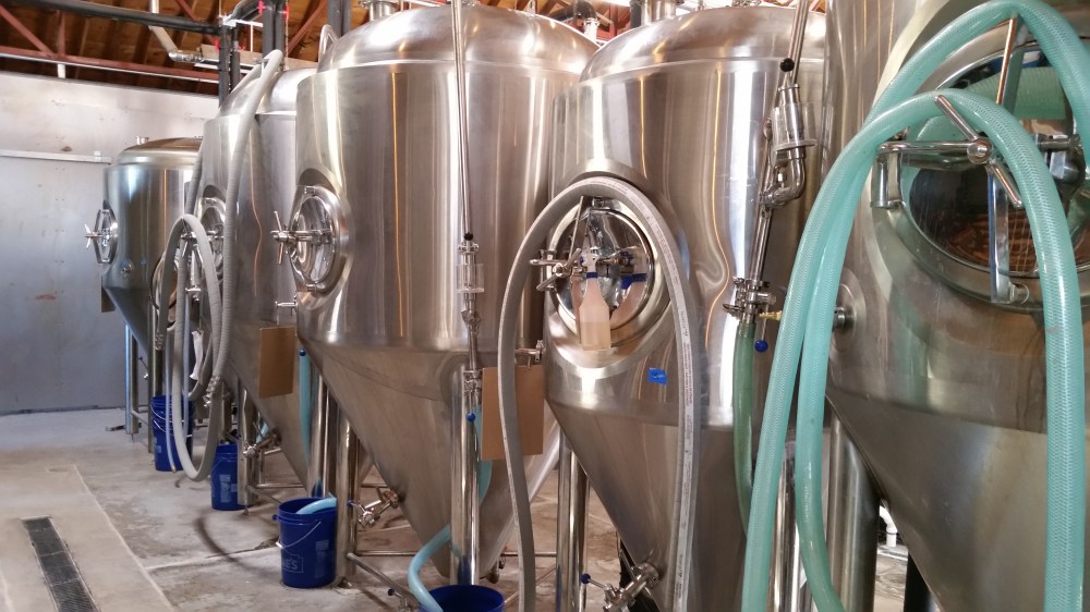 There are already six beers fermenting here. 