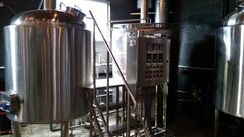 Dialogue's new 7-barrel brewhouse.