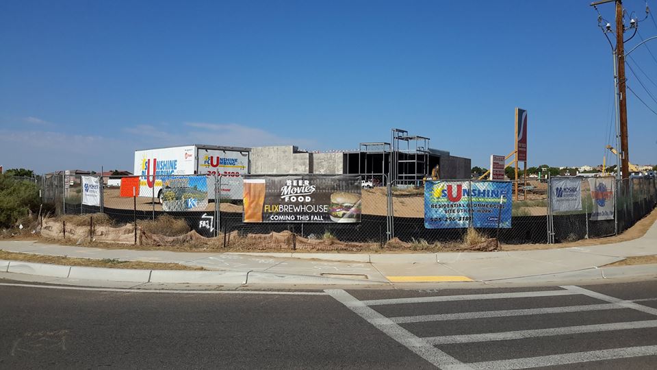 Come on, Flix construction crew, get it ready for Rogue One! (Photo courtesy of Flix Brewhouse)