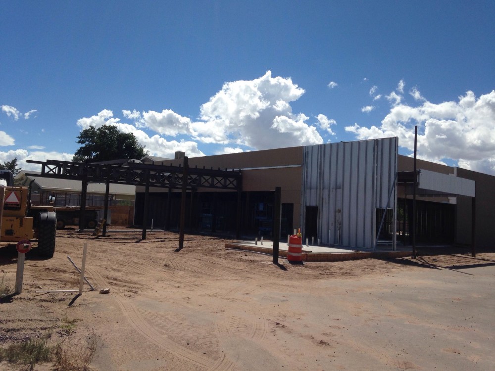 The exterior of Steel Bender is coming together.