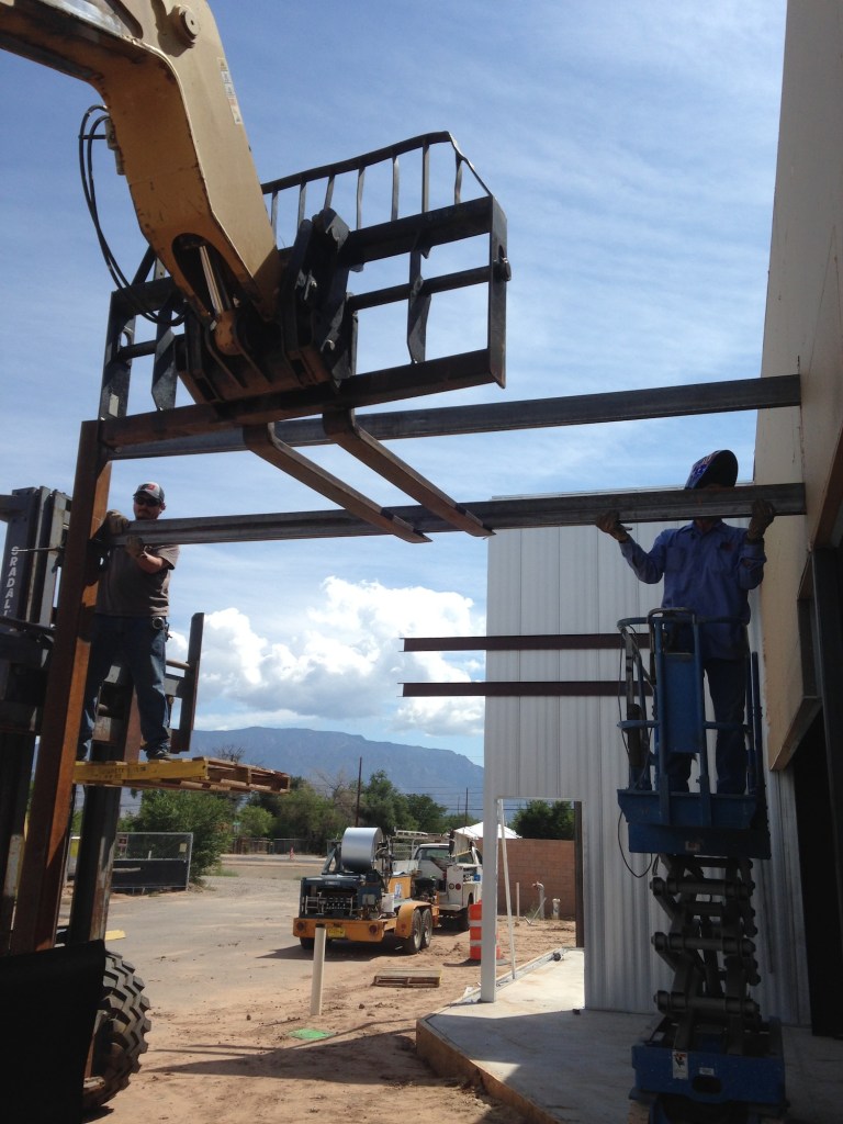 Odds are they will have a smaller forklift inside for the barrel room and all.