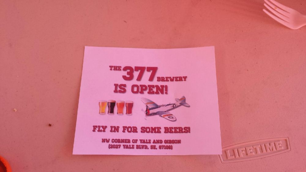 It's an old-school way of letting people know a brewery is open, but social media would be better!