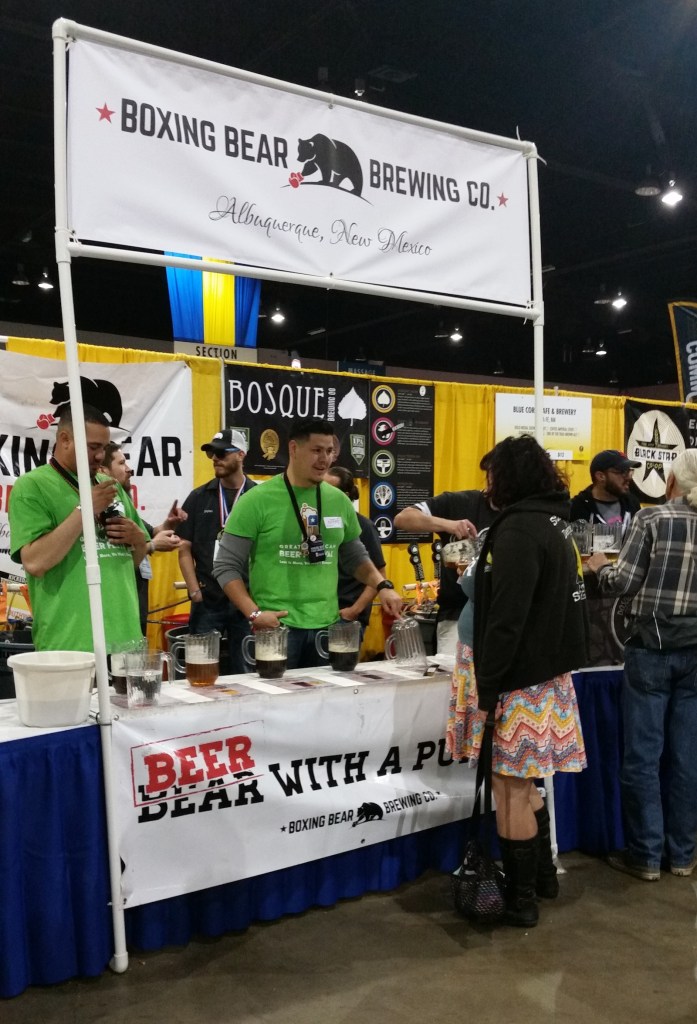A rare moment where the line was not stacked up at Boxing Bear during the Saturday afternoon session of GABF.