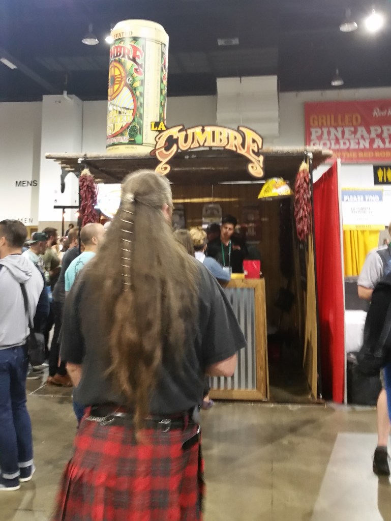 Men in kilts were drawn to La Cumbre all weekend.