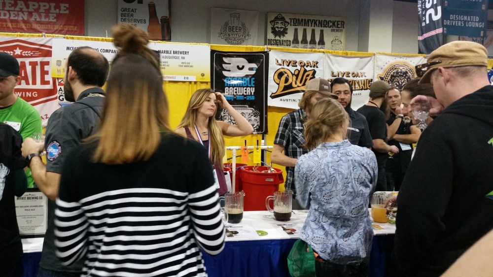Brewess Anna Kornke and the Marble staff were kept plenty busy throughout GABF.