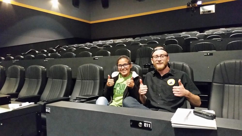 Head brewer Will Moorman and assistant brewer Marisa Bernal seem to be enjoying their jobs.
