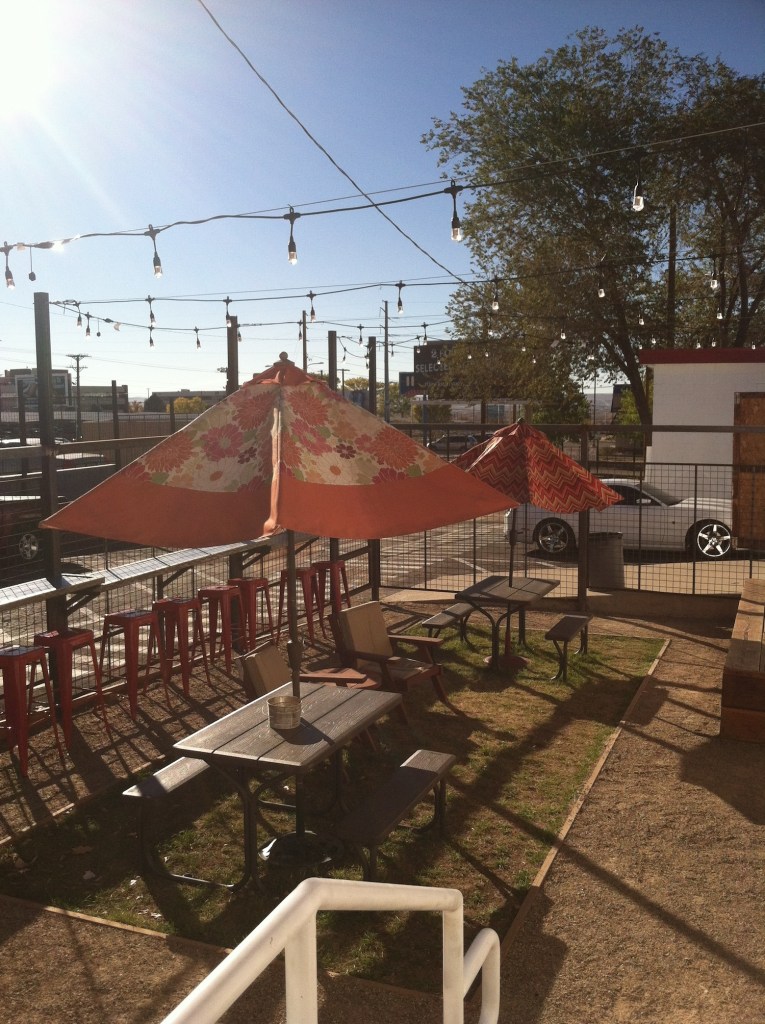 There are plans to make the patio covered in the future.