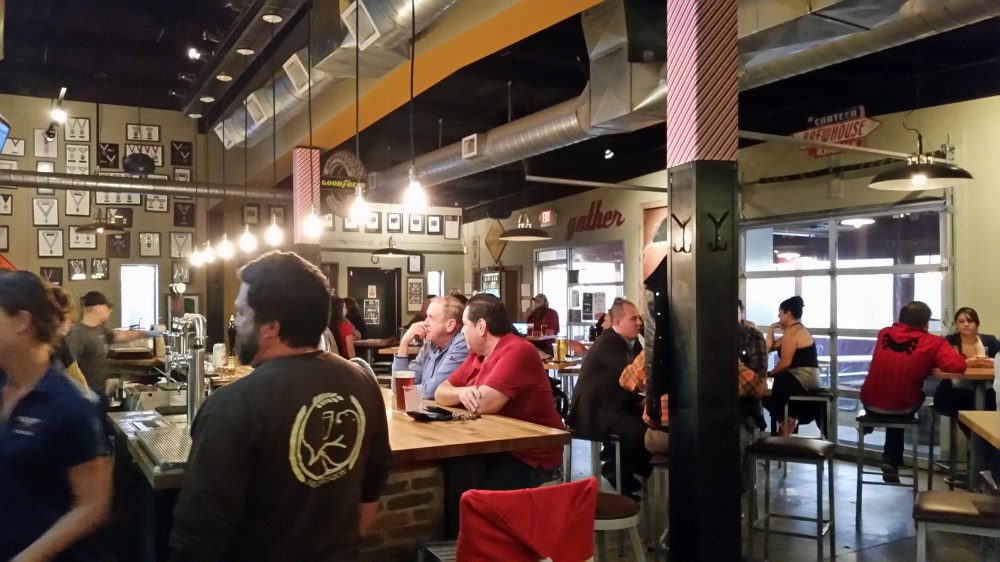 The crowds are still buzzing around the original taproom.