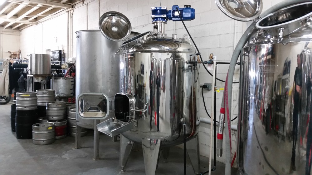 The 7-barrel brewhouse is ready to go.