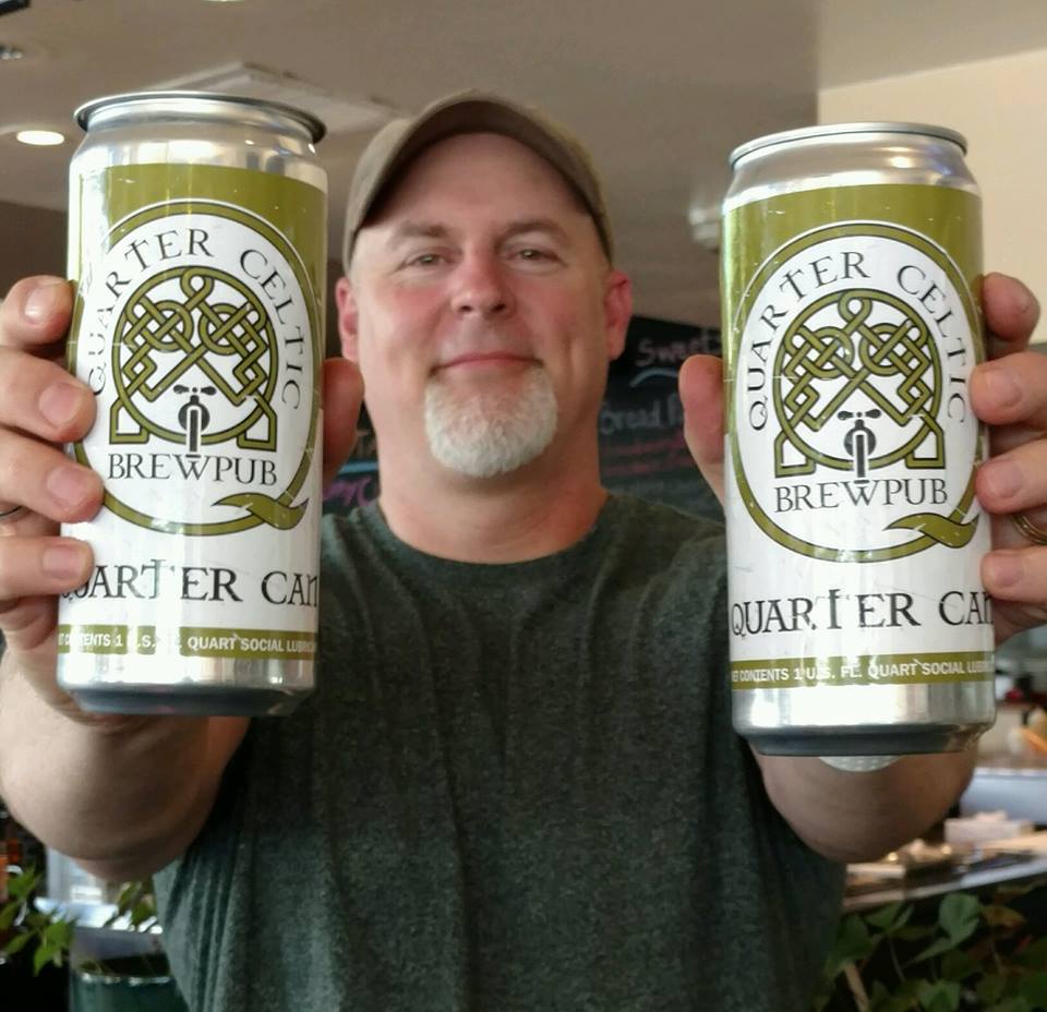 Ror shows off the popular Quarter Cans. (Courtesy of QC)