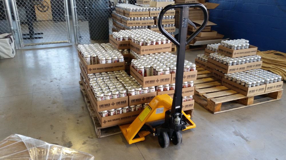 Cans of the Pinon Coffee Porter have taken off for Rio Bravo.